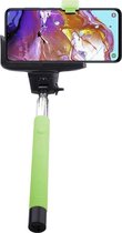 Shop4 - Samsung Galaxy A70 Selfie Stick Bluetooth Groen