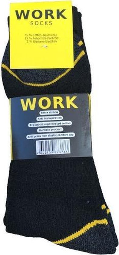 Lot de 20 paires de chaussettes de travail taille 47/50 | bol.com