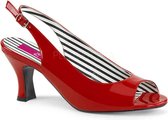 Pleaser Pink Label Pumps -40 Shoes- JENNA-02 Paaldans schoenen Rood