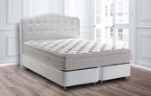 Opberg Boxspring Luxor – Boxspring met opbergruimte – wit – 180X200