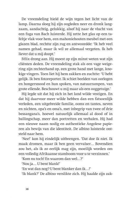 Tekst over de vreemdeling die bij het licht van de lamp de taal leert.