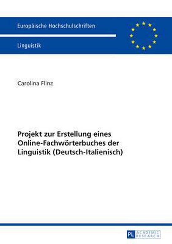 Projekt zur Erstellung eines Online-Fachwörterbuches der Li ... - cover