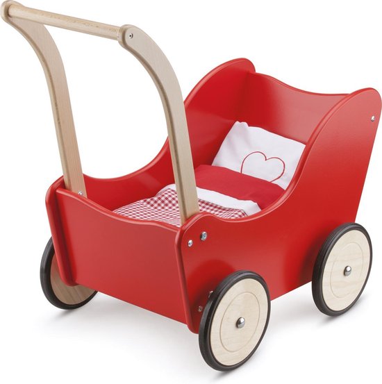 New Classic Toys - Babypoppenwagen met Beddengoed