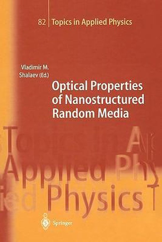 Optical Properties of Nanostructured Random Media - cover