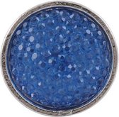 Verstelbare blauwe ring met imitatie steentjes