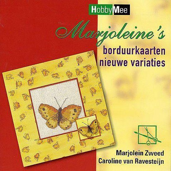 Cover van het boek 'Marjoleine's borduurkaarten, nieuwe variaties' van Marjolein Zweed