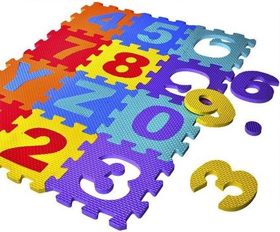 Zoeken Tactiel gevoel Sterkte Foam puzzel mat alfabet en cijfers 36 stuks | bol.com