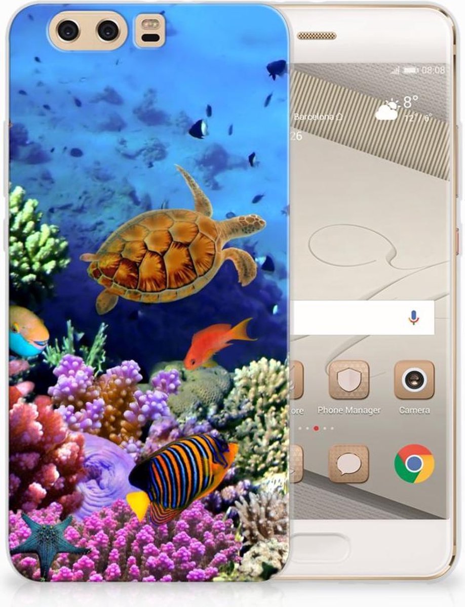 Huawei P10 Plus TPU Hoesje Vissen
