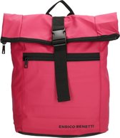 Enrico Benetti Townsville 47190 15"  laptoprugzak rolltop - Roze rood