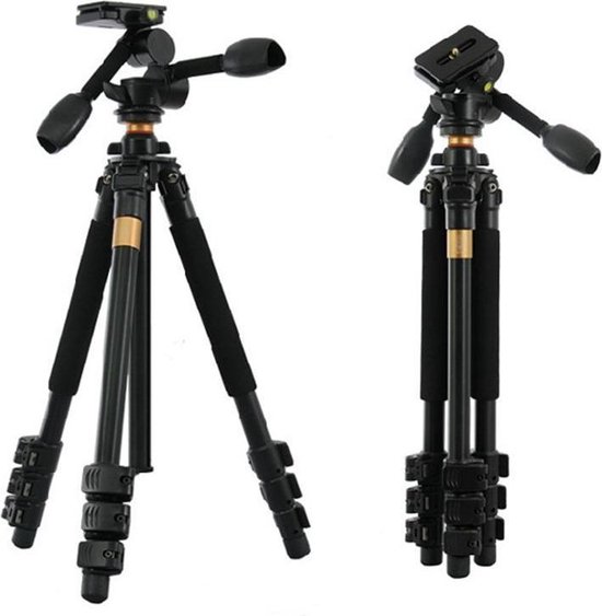 Trépied Caméra Professionnel Monopode En Aluminium COMAN DF06Q5S Avec Tete Fluide Q5s