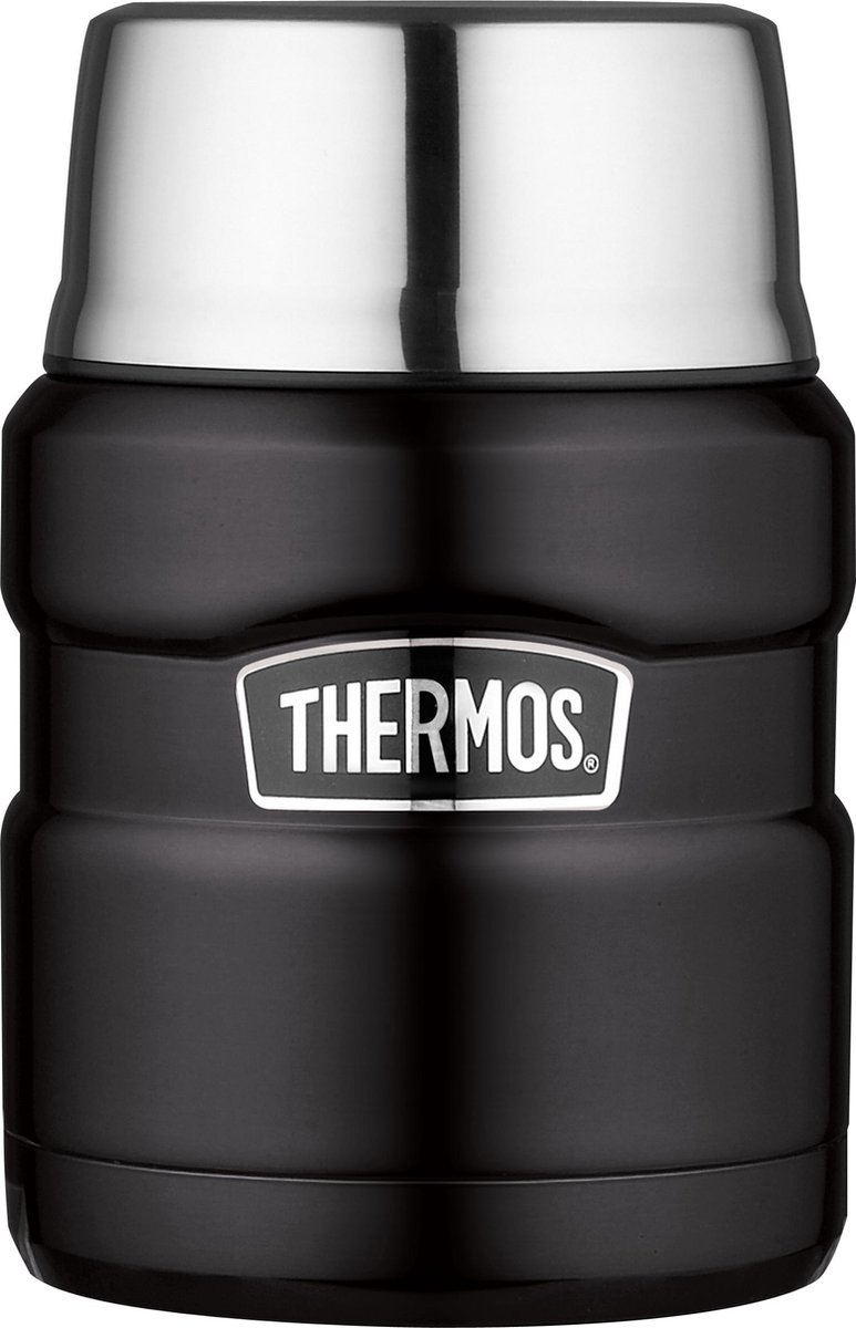 Thermos King voedseldrager - 47 cl - Mat zwart - Thermos
