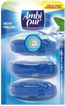 Ambi Pur Fresh Water & Mint - Navulling 3x55 ml - Toiletblok