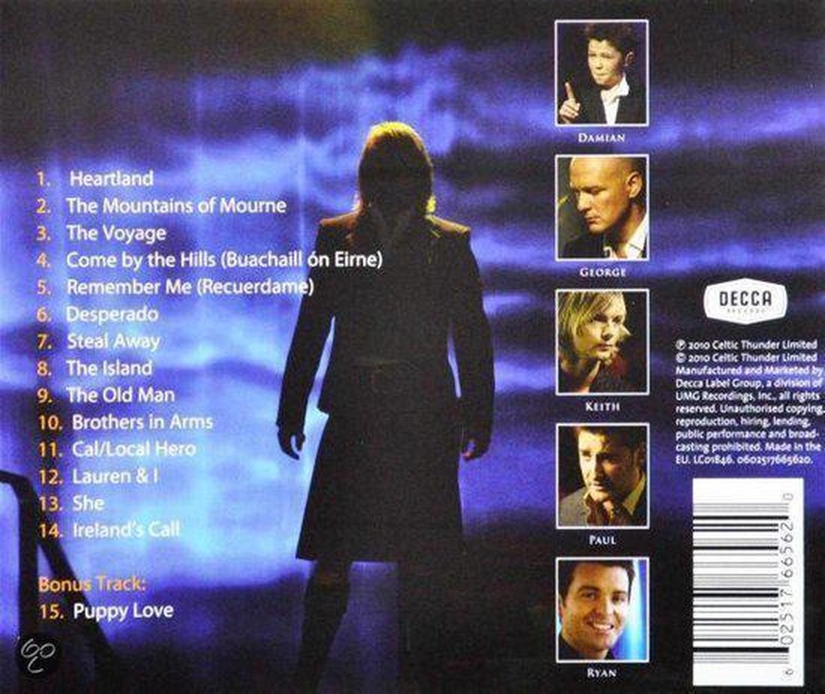 The Show, Celtic Thunder CD (album) Muziek