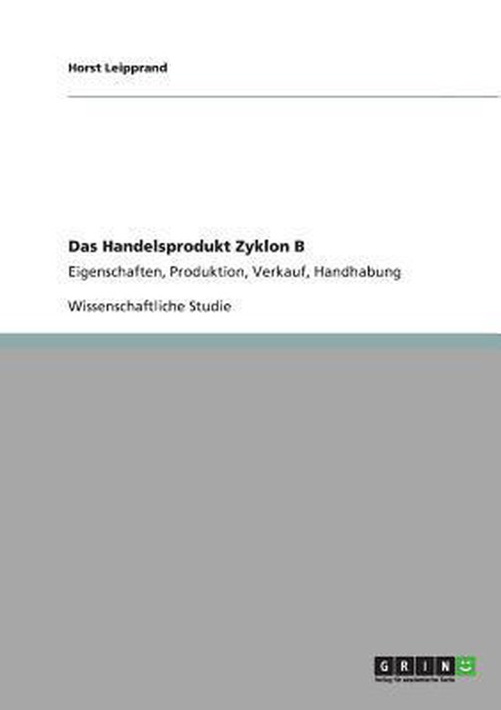 Das Handelsprodukt Zyklon B - cover
