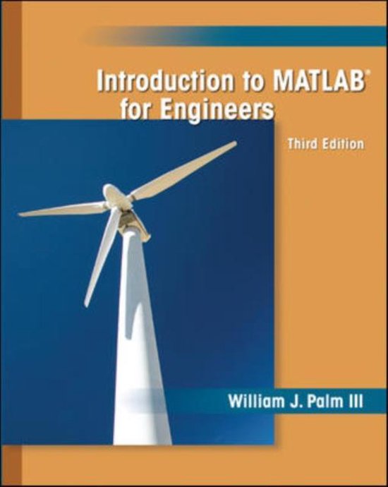 Introduction to matlab for engineers 9780073534879 william palm