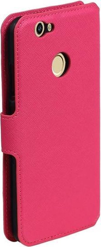 BestCases.nl Étui portefeuille en TPU rose Huawei Nova Plus, type livre, HM Book