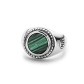 Rebel&Rose - Ring Women Round Malachite