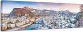 Salzburg - Canvas Schilderij Panorama 118 x 36 cm