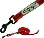 Dogogo anti slip riem met handvat, rood, 7 m x 14 mm