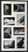 Fotolijst - Henzo - Piano Gallery - Collagelijst voor 8 foto's - Fotomaat 13x18 cm - Zwart