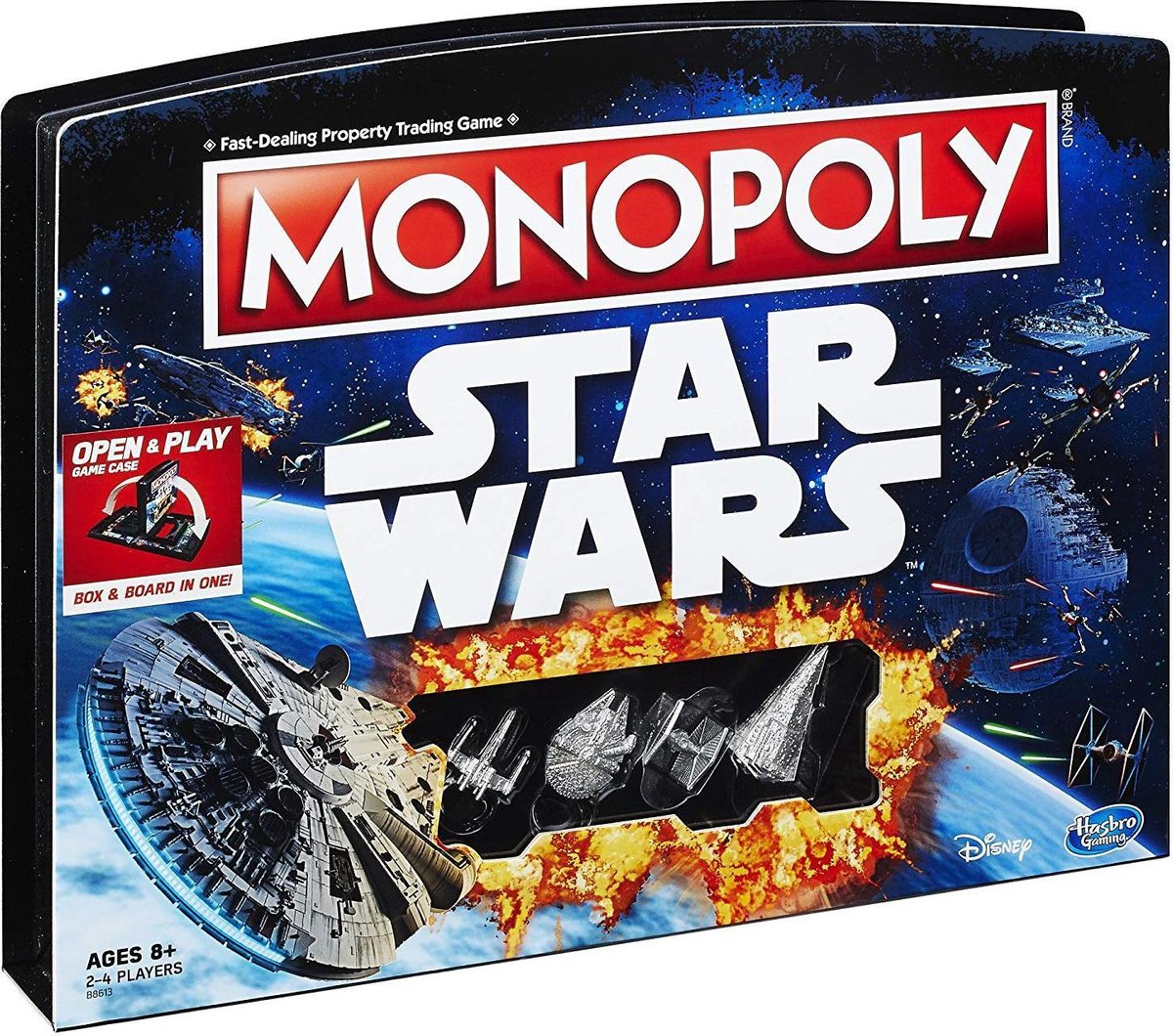 Monopoly Star Wars – Open & Play Game Case – Draagbare Editie