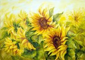 Tuinposter | Tuindoek - Zonnebloem