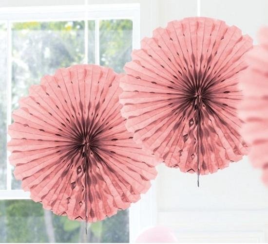 Consumeren het doel lekkage 3x Decoratie waaier licht roze 45 cm | bol.com