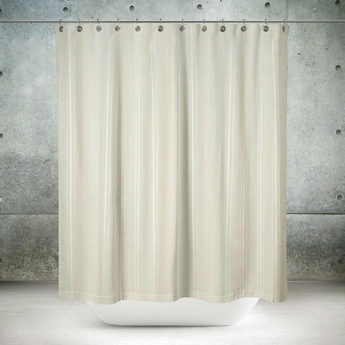 Roomture - douchegordijn - Classical off white - licht beige - 180 x 200