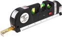 Laser Waterpas 3in1 tot 500cm - Laserwaterpas met ingebouwde lintmeter - Incl. batterijen