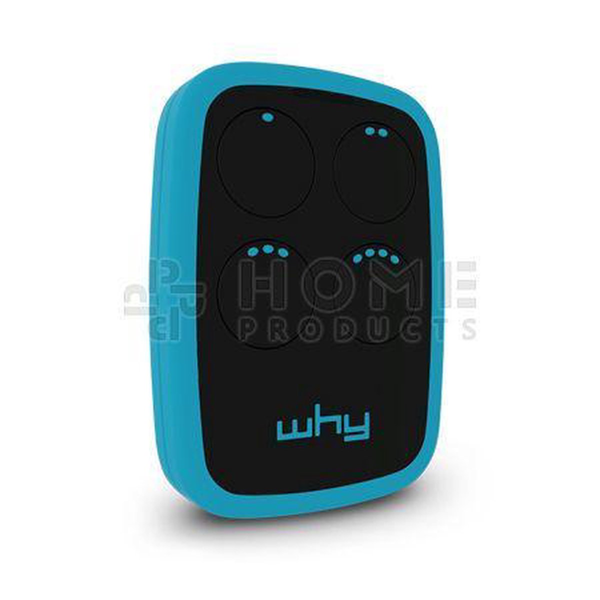 Why Evo, 2nd generation, vervangende handzender, universele afstandsbediening, kleur Sky Blue, 4 kanaals