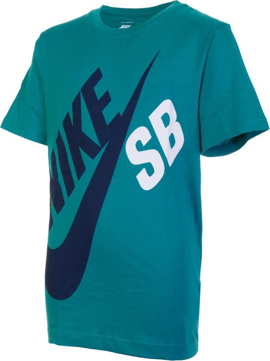Nike T-shirt - Maat 152/158 - Unisex - groen/blauw/wit | bol.com