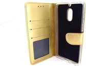 Hoesje voor Nokia 6 Book Case - geschikt voor 3 pasjes - Goud