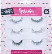 3 paar Nepwimpers inclusief wimperlijm - valse wimpers - wimpers - fake eyelashes