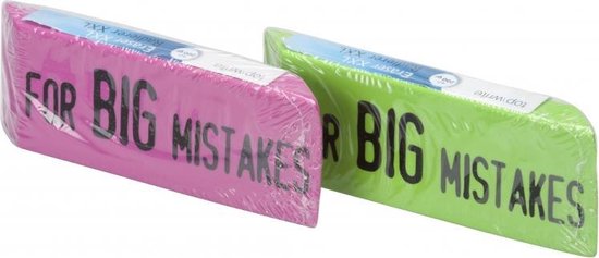 uitvegen Verlichting vasthoudend XXL Big Mistake gum 14 x 4,5 cm roze | bol.com