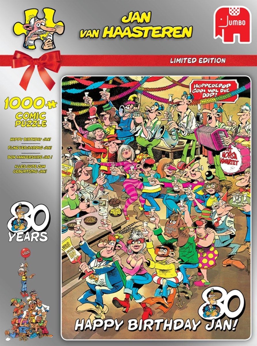 Jan Van Haasteren 'Happy Birthday' Puzzle, 1000 Teile – Humorvolles Motiv, 68 X 49 Cm, Für Erwachsene