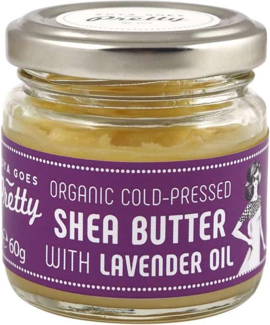 Organic Cold Pressed Shea Butter met Lavendel Oil 60 gram bol