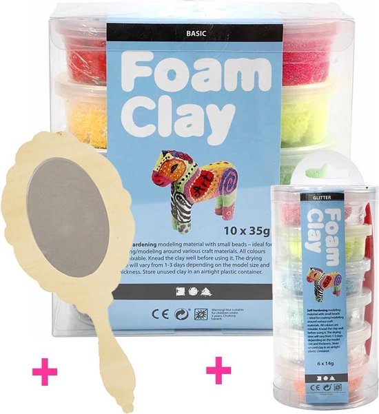 Foam Clay Klei Sets met Handspiegel Barok