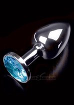 Dolce Piccante Buttplug Jewellery Silver Small Blue - zilverkleurig