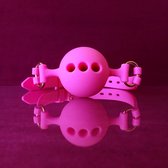 Roze Siliconen Gag - Ballgag - maat L - PinkPonyClubnl