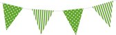 Vlaggenlijn met Stippen & Strepen Lime Groen (3.6M)