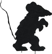 Europalms - Halloween - Decoratie - Versiering - Accesoires - Silhouette Creepy Mouse 56cm