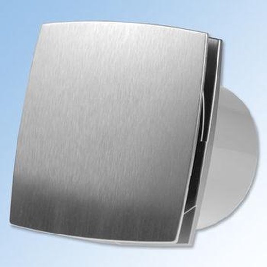 Ventilator Design 100, met tijdrelais, Aluminium look, ook geschikt voor  badkamer of... | bol.com