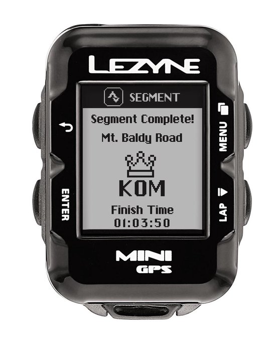 Lezyne Mini GPS Loaded Kit HR + CAD/Speed - Fietsnavigatie - Fietscomputer - GPS tracker fiets - Waterbestendig - 12 uur accuduur - Zwart - Lezyne