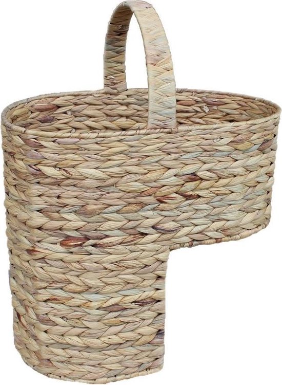 Red Hamper Water Hyacinth Trapmand - Mand voor op de trap - 40x26x45cm