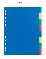 Class'ex tabbladen 8 tabs 11-gaatsperforatie PP 2 x 4 geassorteerde kleuren