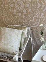 Kleed Yoga Mandala Kaki met witte print