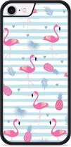 iPhone 8 Hardcase hoesje Flamingo Ananas - Designed by Cazy