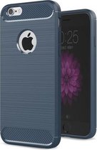 Armor Brushed TPU Hoesje iPhone 6 / 6S - Blauw