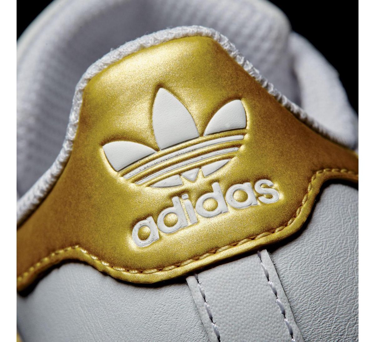 adidas Superstar Sneakers Sportschoenen - Maat 32 - Unisex - wit/goud |  bol.com