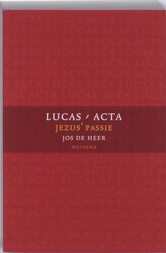 Cover van het boek 'Lucas-Acta 3' van J. de Heer